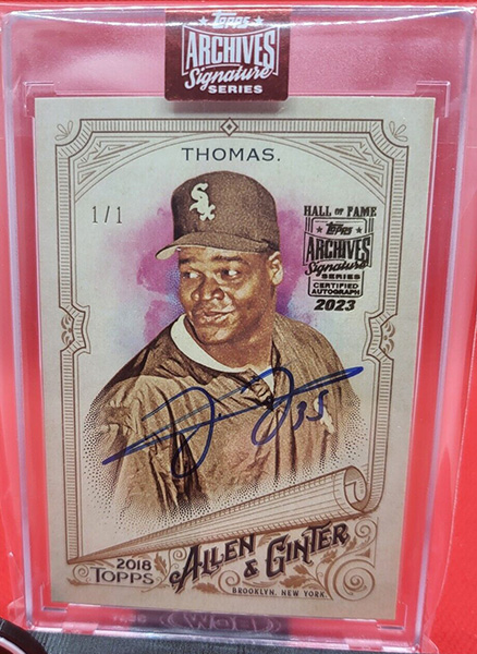 2023 Topps Archive Signature Series Frank Thomas Baseball Cards 