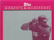 2008 Topps Moments and Milestones Printing Plates