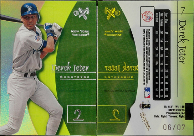 Fabled 1998 E-X2001 Essential Credentials Now Derek Jeter Obliterates  Expectations - The Radicards® Blog