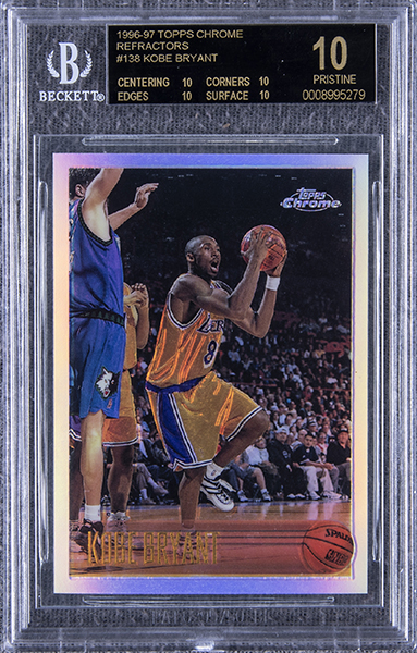Kobe Bryant 1996-97 Topps Chrome Refractor Black Label 10 Collects Massive  Attention - The Radicards® Blog