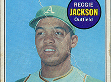 Sold at Auction: 1969 Topps #260 Reggie Jackson Oakland Athletics