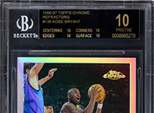 1996 Topps Chrome Kobe Bryant (Refractor)