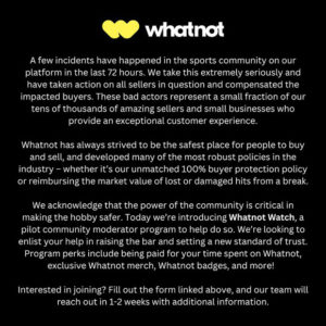 Whatnot Launches Community Moderator Program - The Radicards® Blog