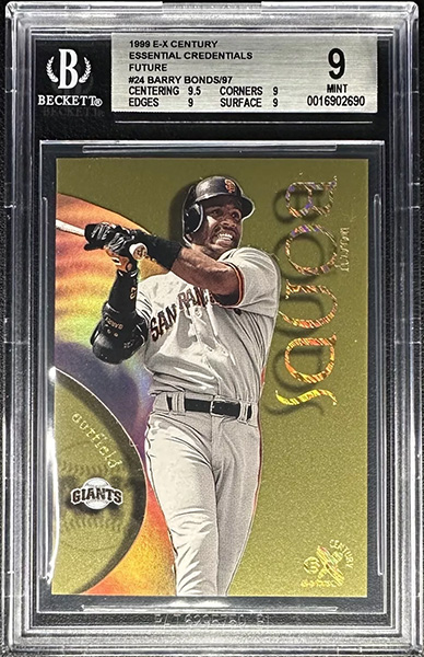 Barry Bonds 1999 E-X Century #24 Essential Credentials Future /97