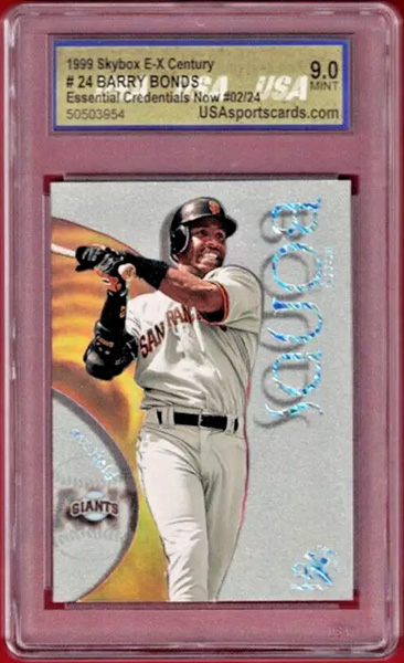 Barry Bonds 1999 E-X Century #24 Essential Credentials Now /24