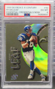 Ryan Leaf 1999 E-X Century #42 Essential Credentials Now /42