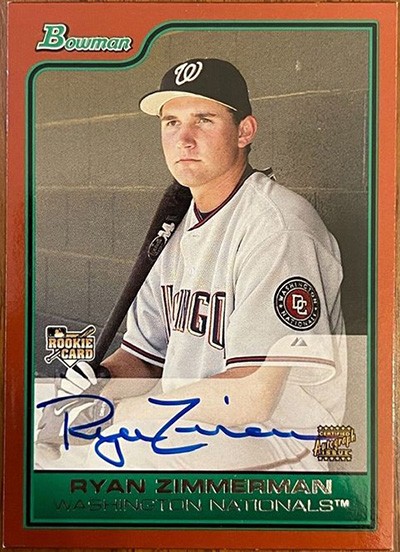 Ryan Zimmerman 2006 Bowman #221 Red /1