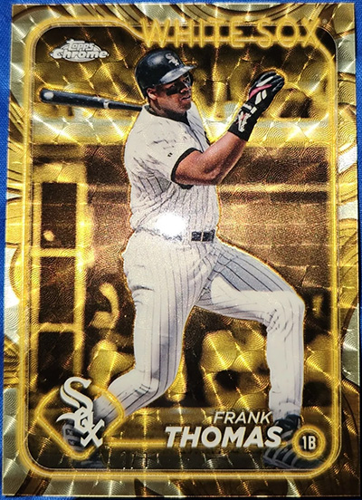 Frank Thomas 2024 Topps Chrome Gilded Collection #122 Superfractor /1