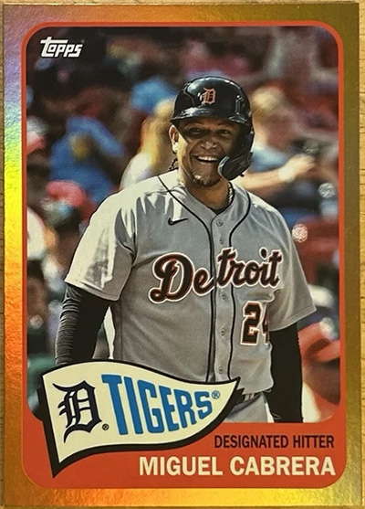 Miguel Cabrera 2023 Topps Archives #126 Orange Hot /15